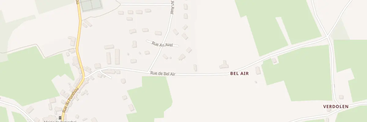 Plan du 23 Rue de Bel Air à Botsorhel