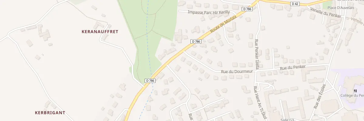 Plan du 1 Rue du Dourmeur à Plestin-les-Grèves