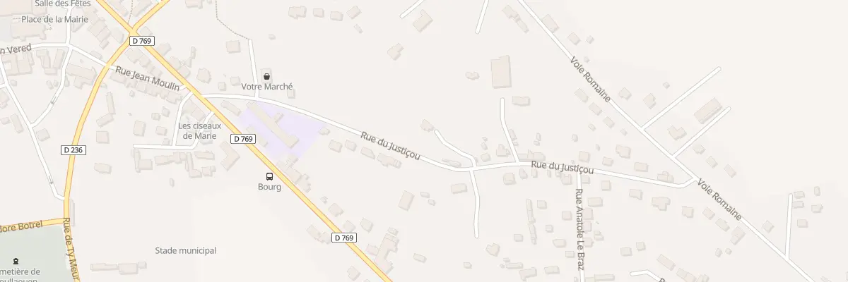 Plan du 19 Rue du Justicou à Poullaouen