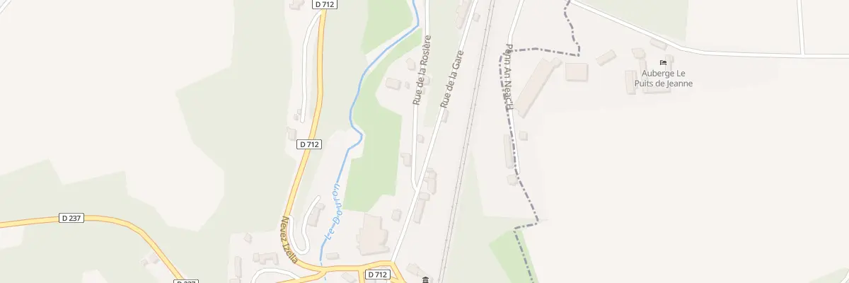 Plan du 2 Rue de la Rosiere à Plouigneau