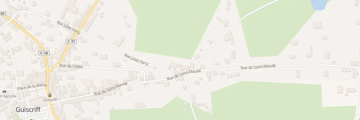 Plan du 57 Rue Saint Maude à Guiscriff