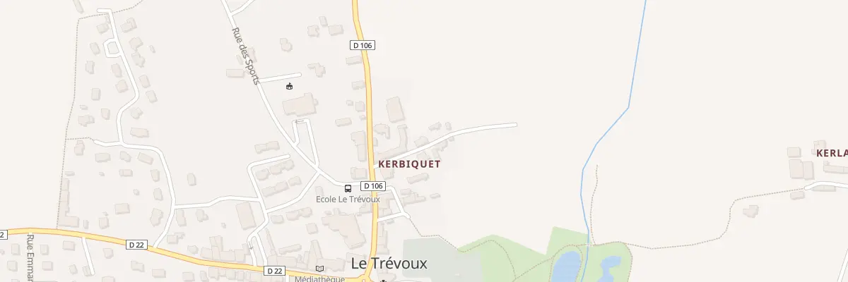 Plan du 1 Imp de Kerbiquet au Trévoux