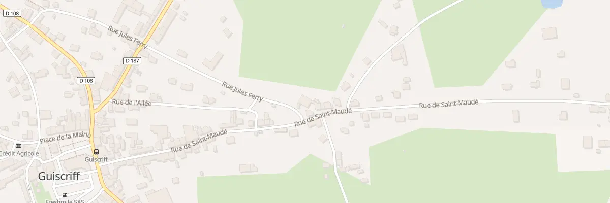 Plan du 53 Rue Saint Maude à Guiscriff