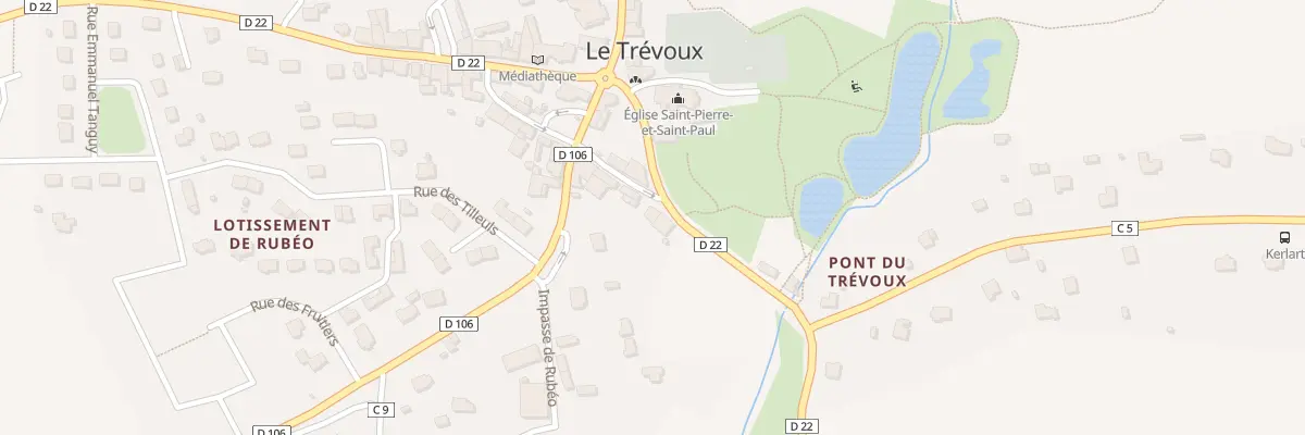 Plan du 4 Rue de Quimperlé au Trévoux