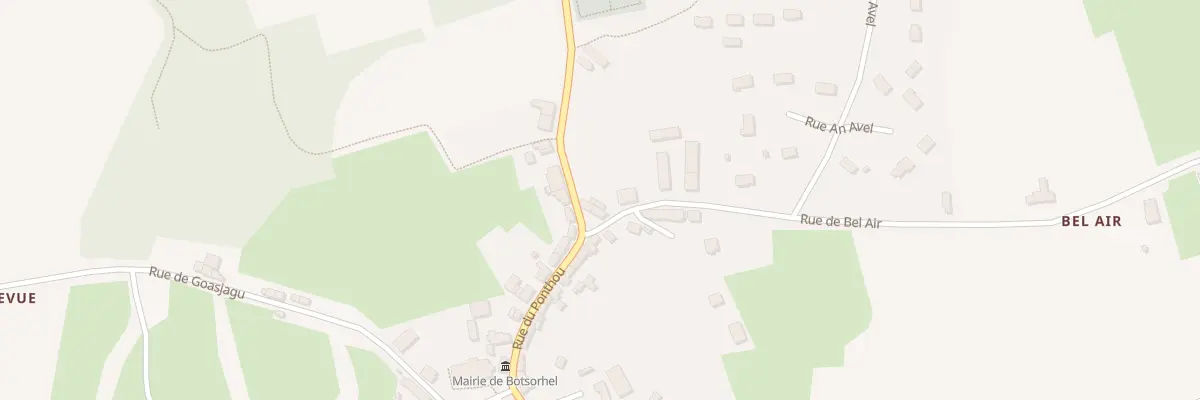 Plan du 1 Rue de Bel Air à Botsorhel