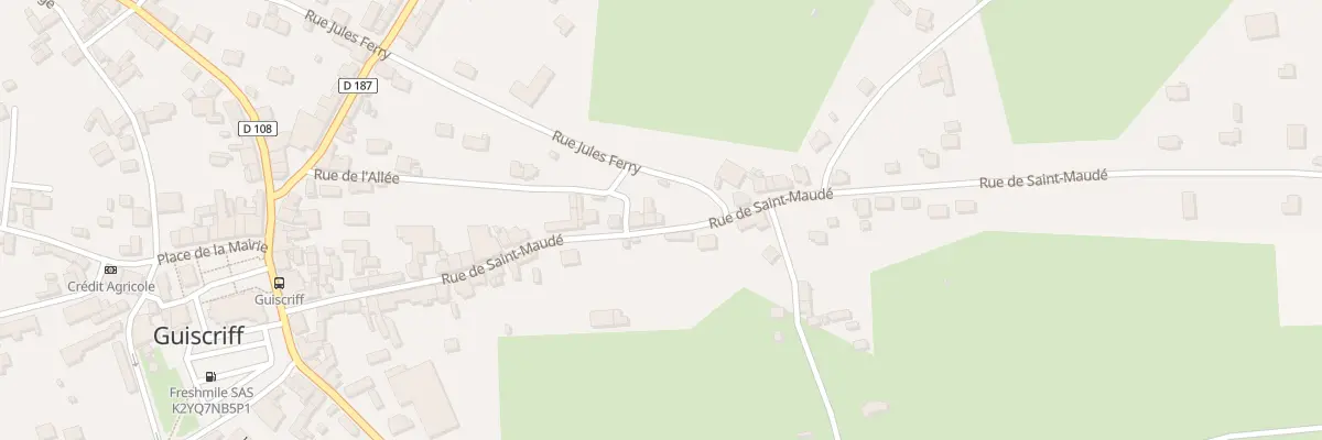 Plan du 45B Rue Saint Maude à Guiscriff