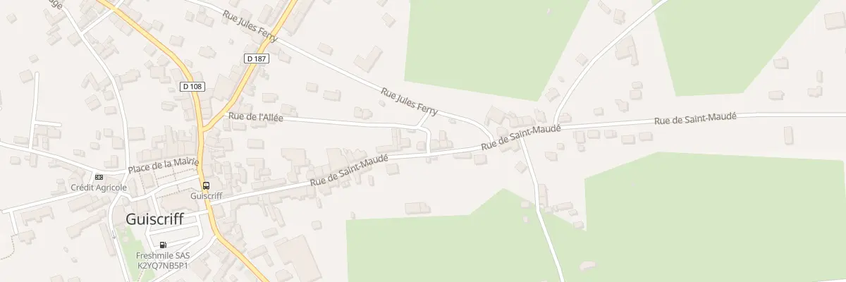 Plan du 39 Rue Saint Maude à Guiscriff