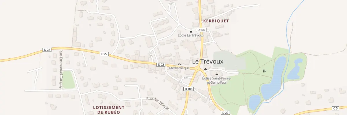 Plan du 6 Rue de Bannalec au Trévoux