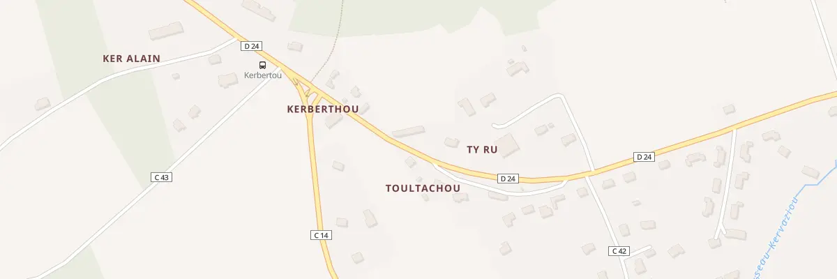 Plan du 2293 Ty Ru à Moëlan-sur-Mer