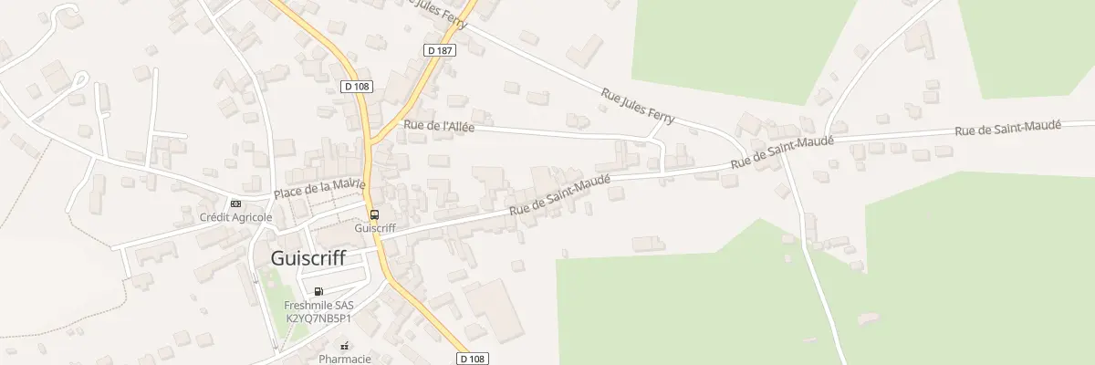 Plan du 23 Rue Saint Maude à Guiscriff