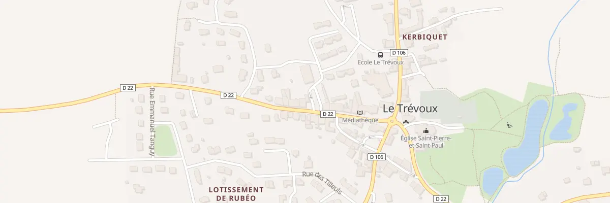 Plan du 12 Rue de Bannalec au Trévoux