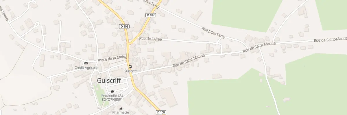 Plan du 19 Rue Saint Maude à Guiscriff