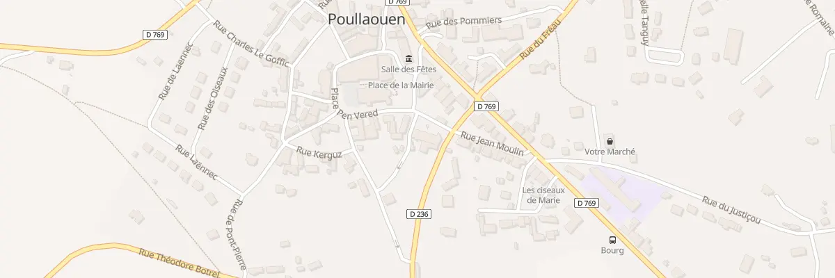 Plan du 1 Rue de l’Eglise à Poullaouen