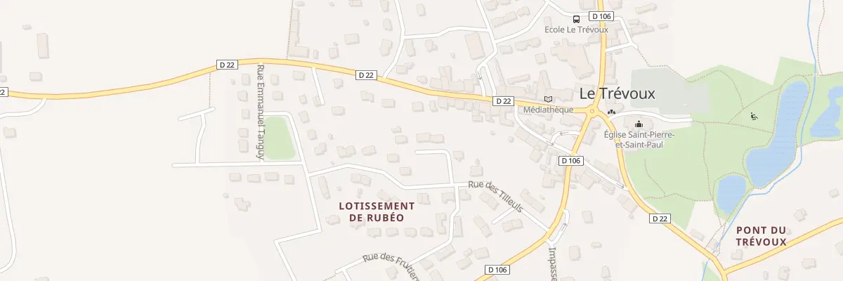 Plan du 14 Rue des Tilleuls au Trévoux