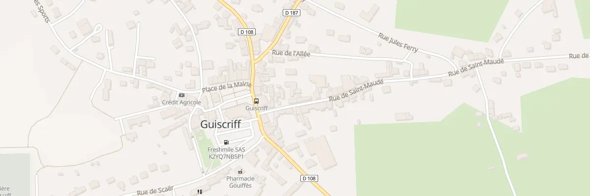 Plan du 9 Rue Saint Maude à Guiscriff