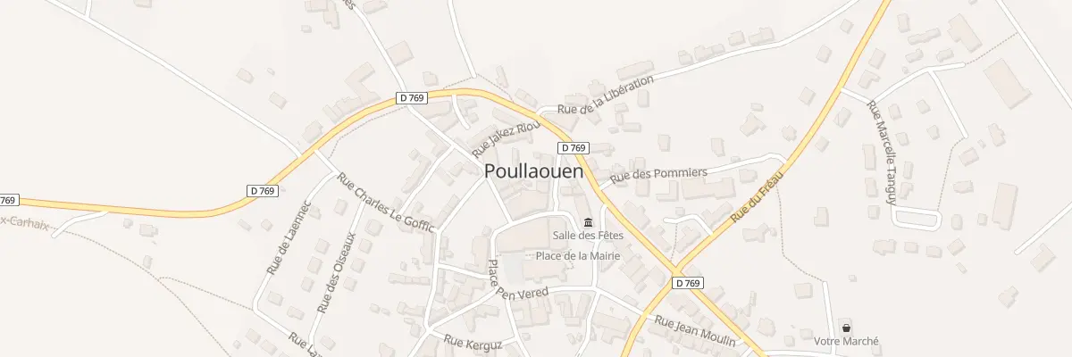 Plan du 5 Rue Prosper Proux à Poullaouen