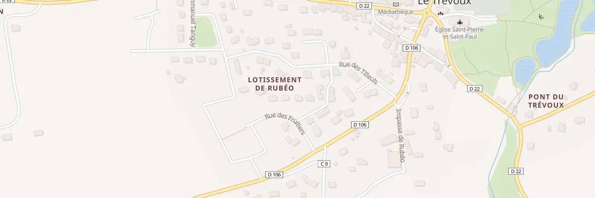 Plan du 9 Rue des Fruitiers au Trévoux