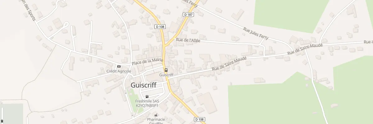 Plan du 5 Rue Saint Maude à Guiscriff