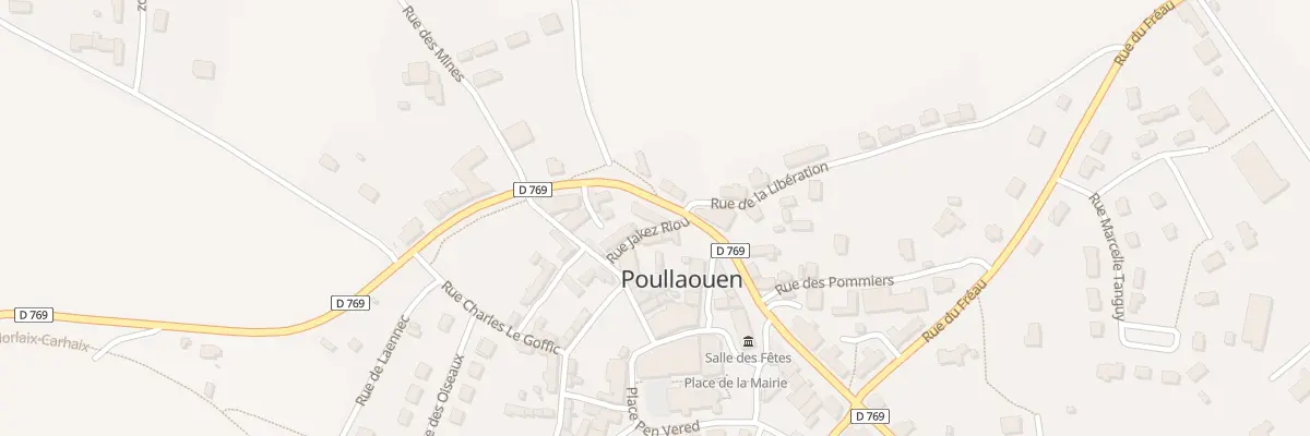 Plan du 21 Av de la Tour d’Auvergne à Poullaouen