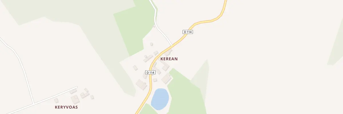 Plan du 522 Kerean à Scrignac