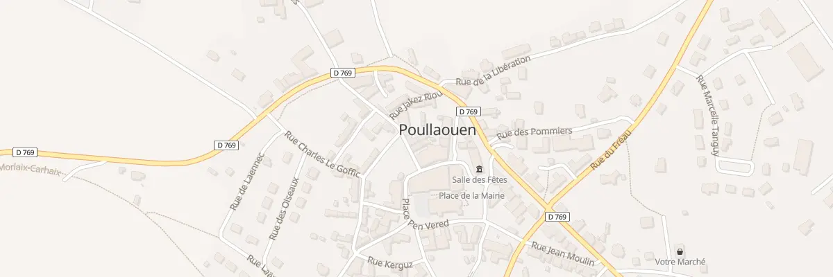 Plan du 6 Rue des Camélias à Poullaouen