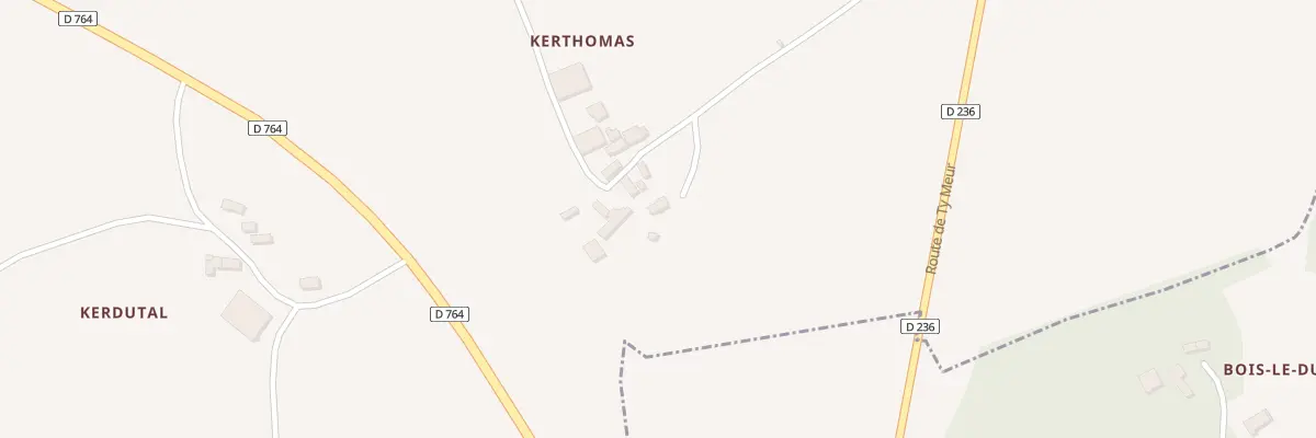 Plan du 3 Kerthomas à Poullaouen