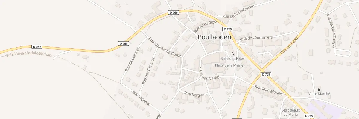 Plan du 10 Rue de la Pastorale à Poullaouen