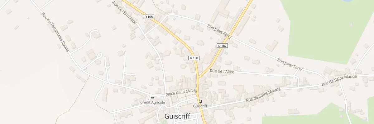 Plan du 9 Rue de la Gare à Guiscriff