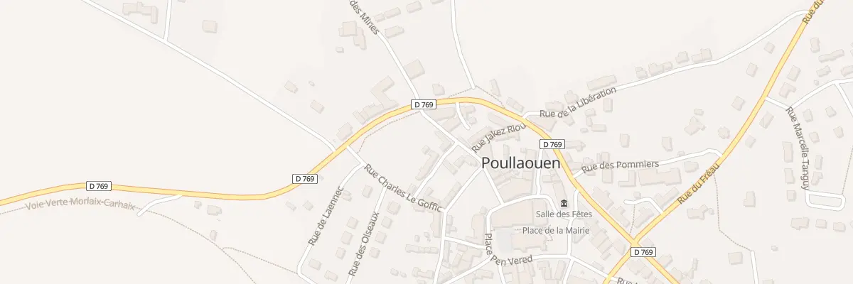Plan du 7 Rue des Camélias à Poullaouen