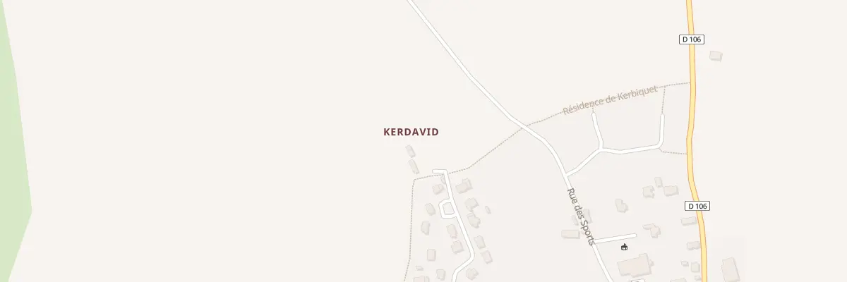 Plan de Kerdavid au Trévoux