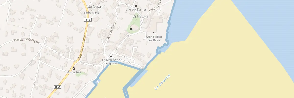 Plan du 4 Place du Port à Locquirec