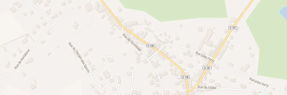 Plan du 33 Rue de la Gare à Guiscriff