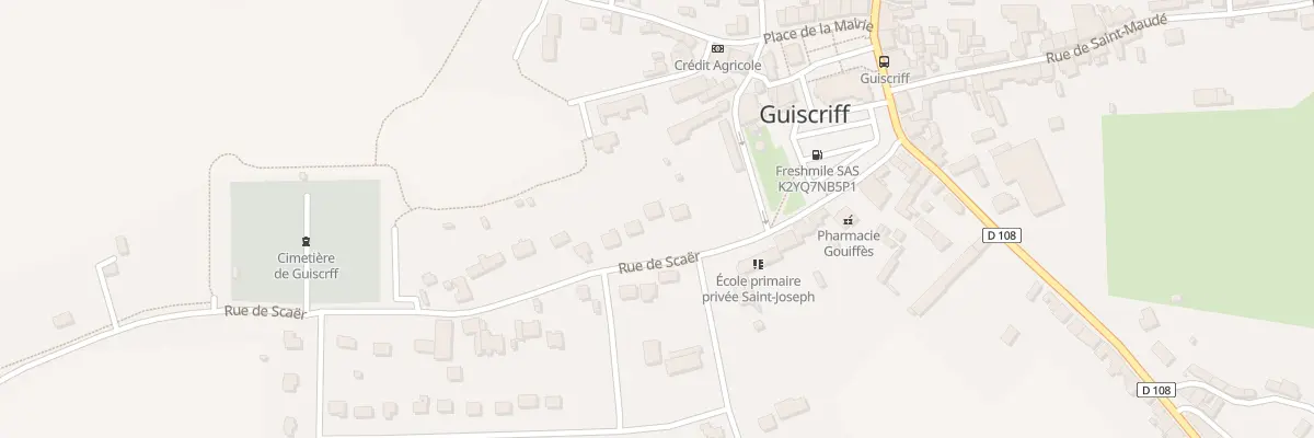 Plan du 4 Rue de Scaër à Guiscriff