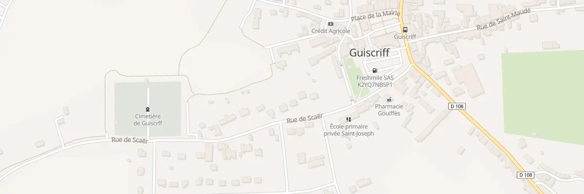 Plan du 6 Rue de Scaër à Guiscriff