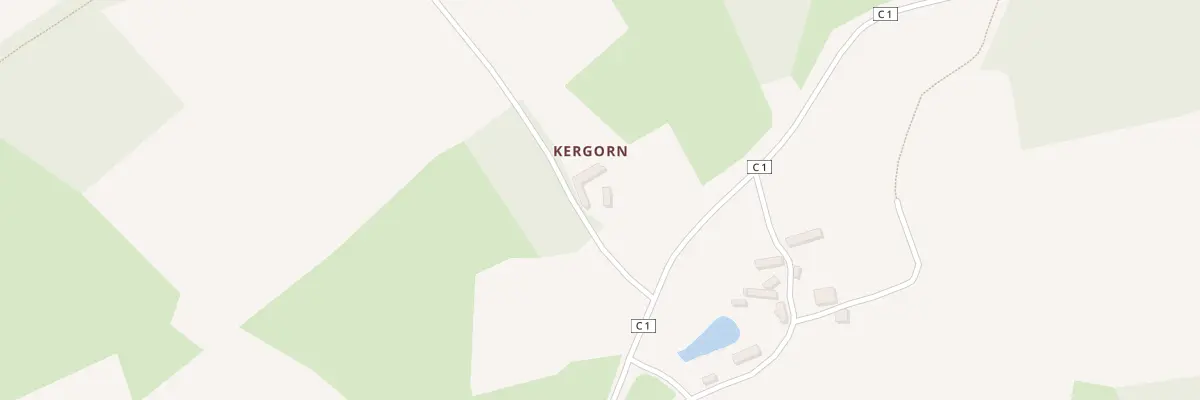 Plan du 1 Kergorn à Lannéanou