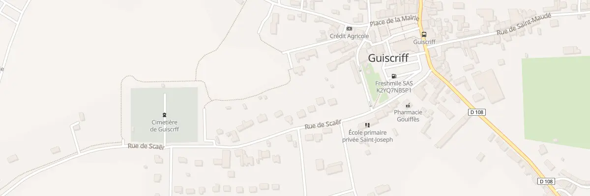 Plan du 8 Rue de Scaër à Guiscriff