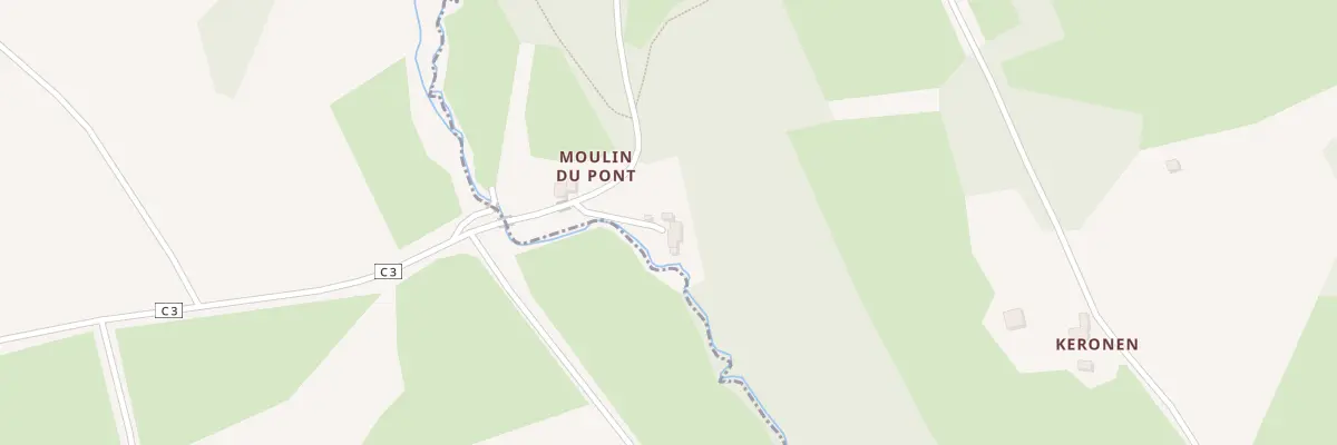 Plan du 243 Moulin du Pont à Botsorhel