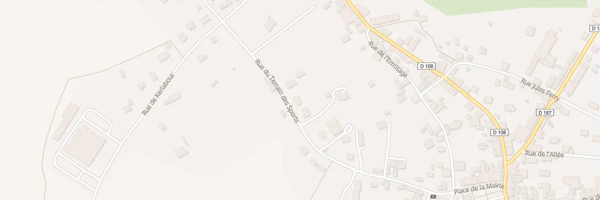 Plan du 26 Rue du Terrain des Sports à Guiscriff