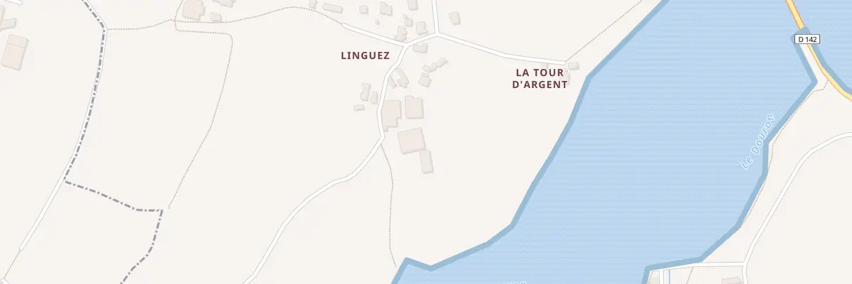 Plan du 4 Rte de Linguez à Locquirec
