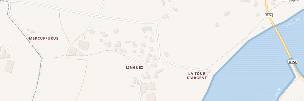 Plan du 3 Rte de Linguez à Locquirec