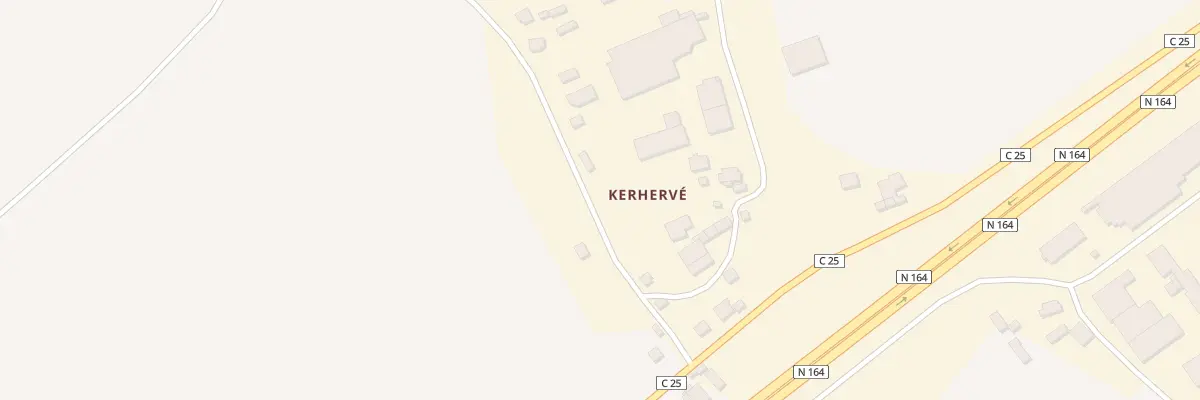 Plan du 267 Kerhervé à Cléden-Poher