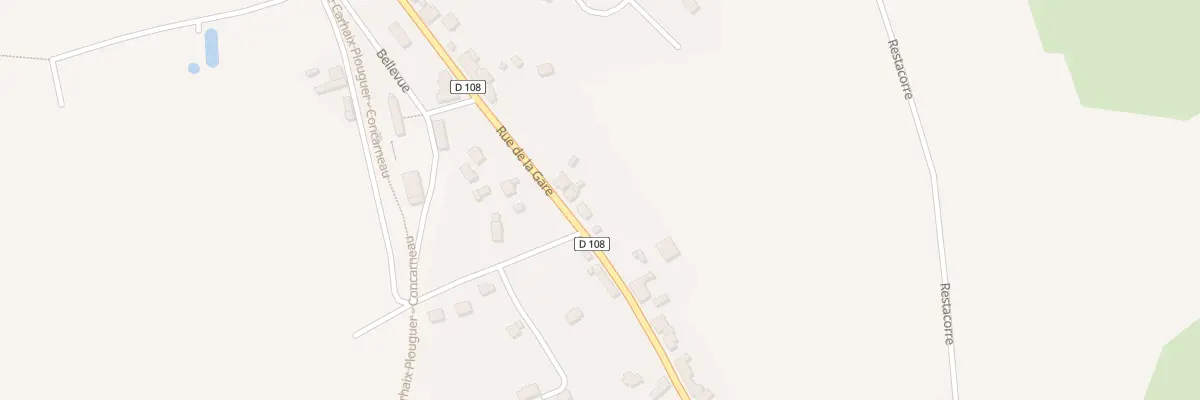 Plan du 98 Rue de la Gare à Guiscriff