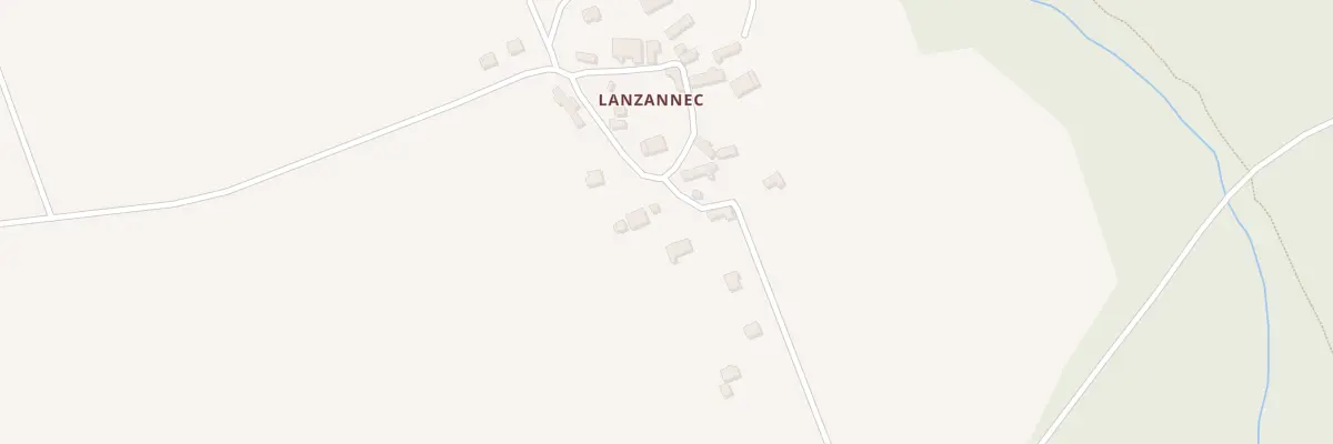 Plan du 373 Lanzannec à Cléden-Poher