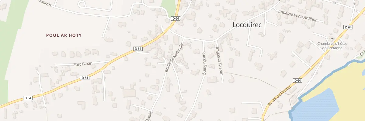 Plan du 8 Rte de Kerboulic à Locquirec