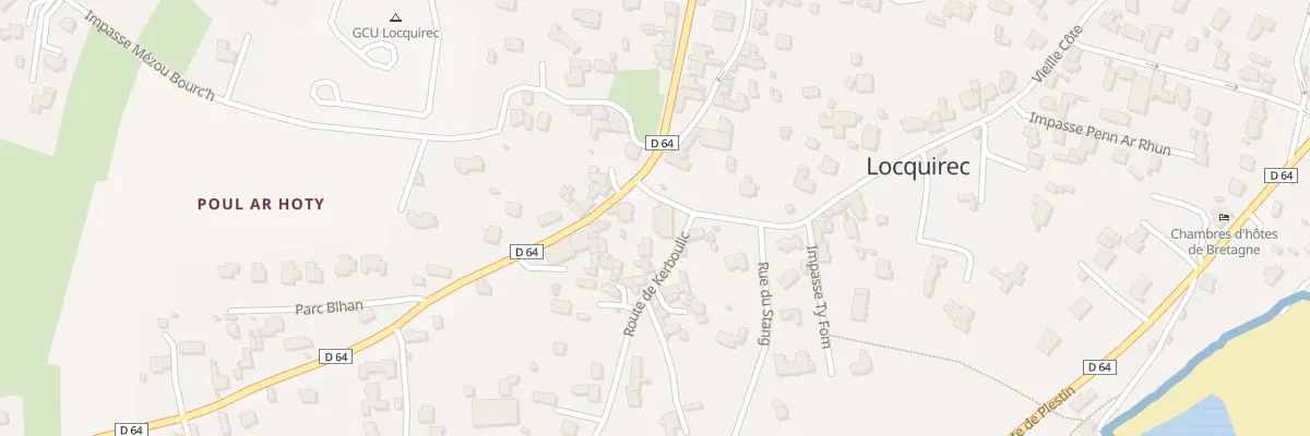 Plan du 1 Rte de Kerboulic à Locquirec