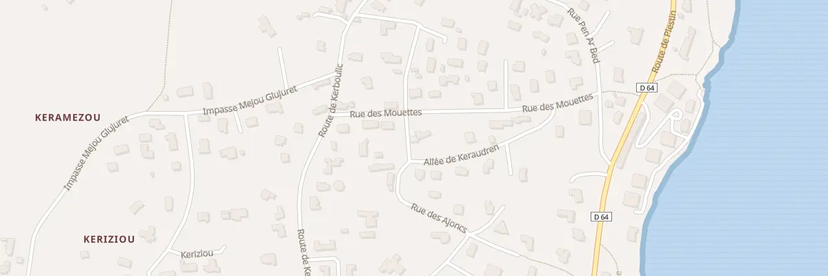Plan du 2 Rue des Ajoncs à Locquirec