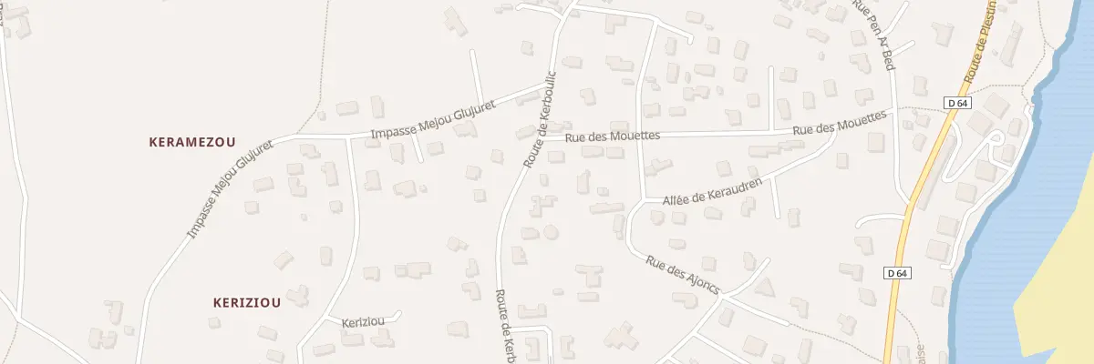 Plan du 36 Rte de Kerboulic à Locquirec