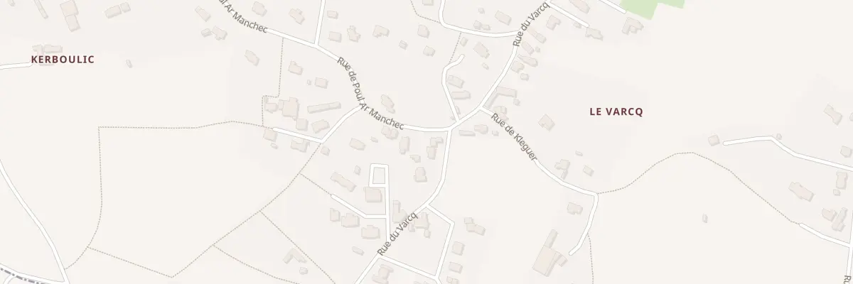 Plan du 23 Rue du Varcq à Locquirec