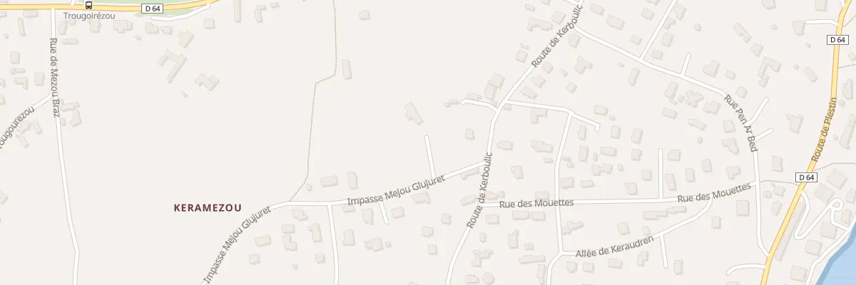 Plan du 1B Imp Mejou Glujuret à Locquirec