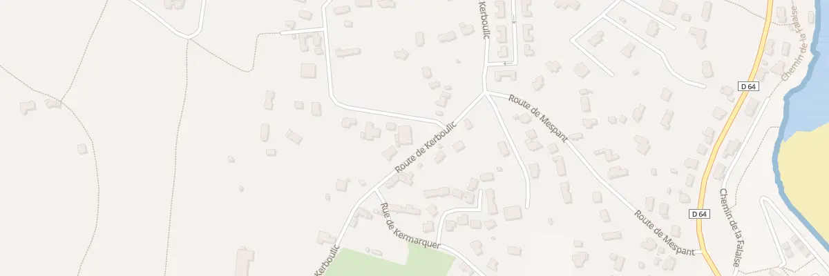 Plan du 67A Rte de Kerboulic à Locquirec